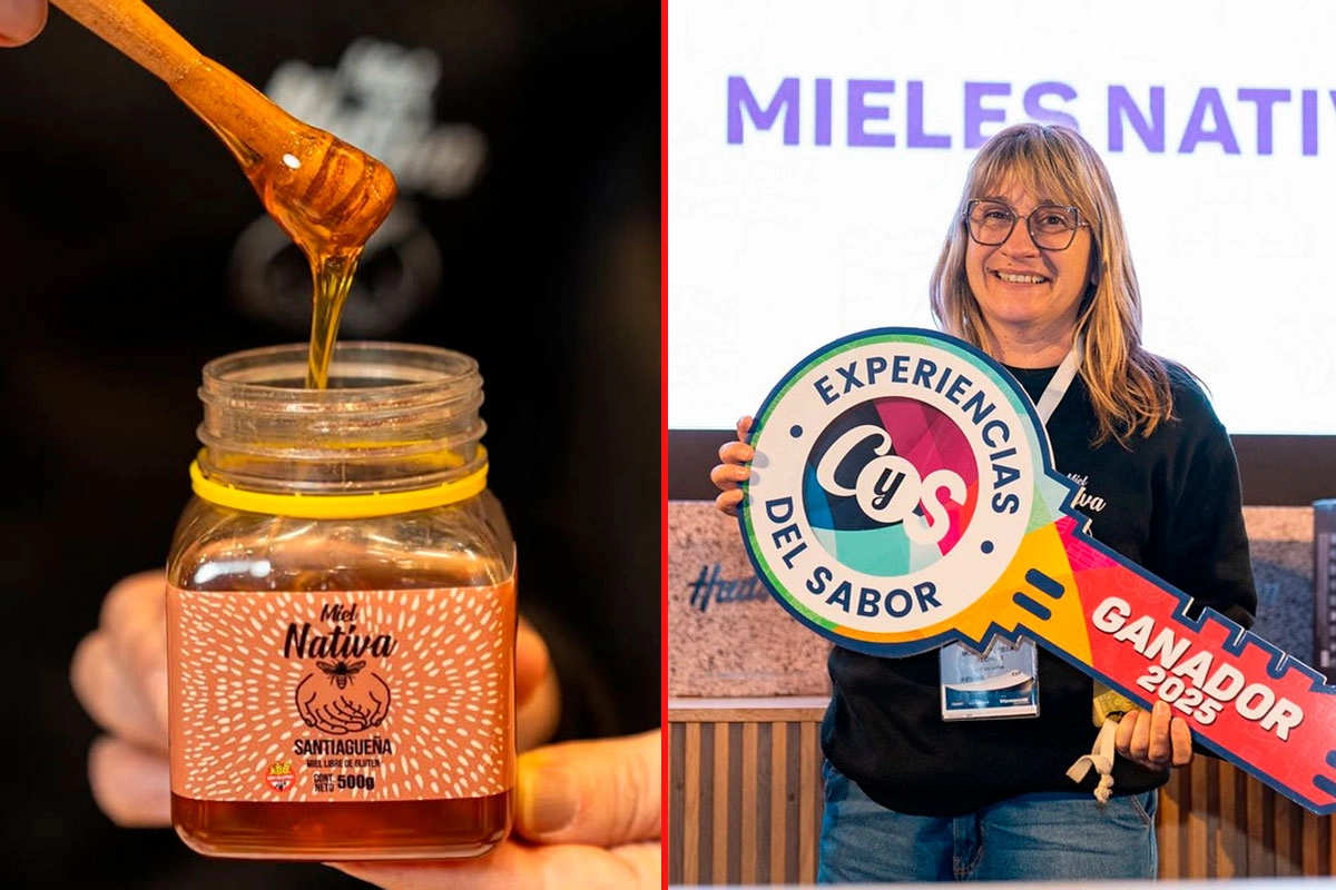 La miel y el momento de la premiación. La miel y el momento de la premiación.