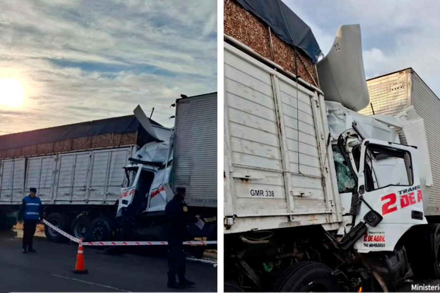 Un camionero murió tras violento choque sobre la Autovía Artigas en Colón