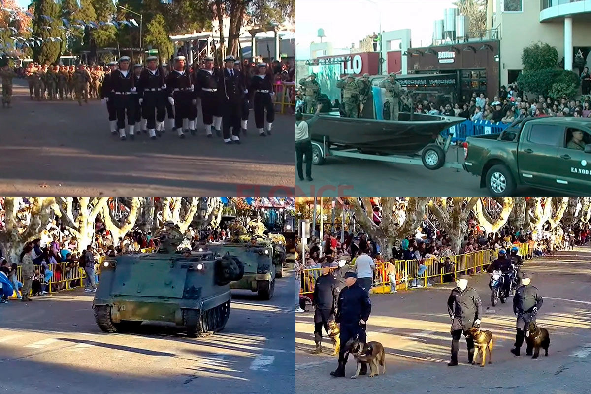 Desfile en Gualeguaychú por el Día de la Independencia.