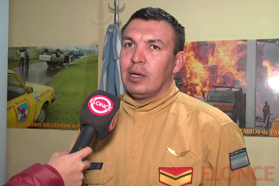 Bombero voluntario Pablo Aquino