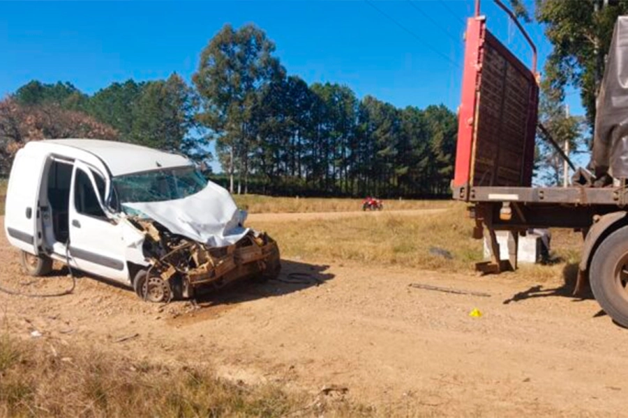 Grave accidente en Villa del Rosario (foto Chajarí Noticias)
