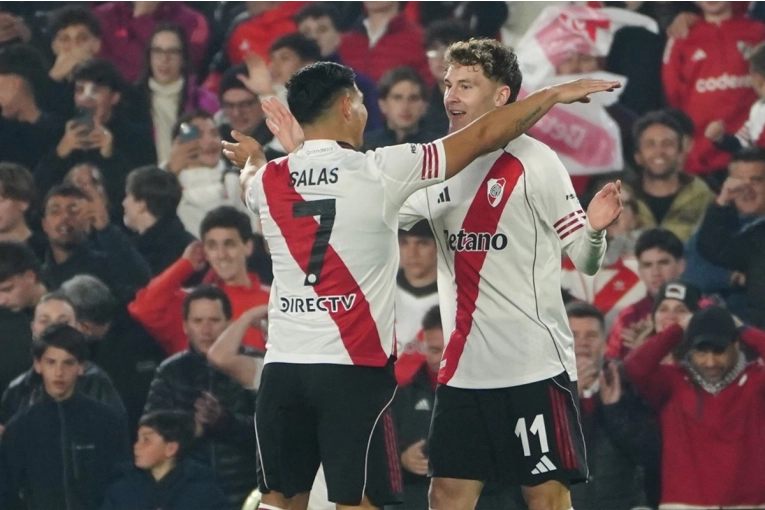 De entrada, River derrota 1-0 a Godoy Cruz en el Monumental