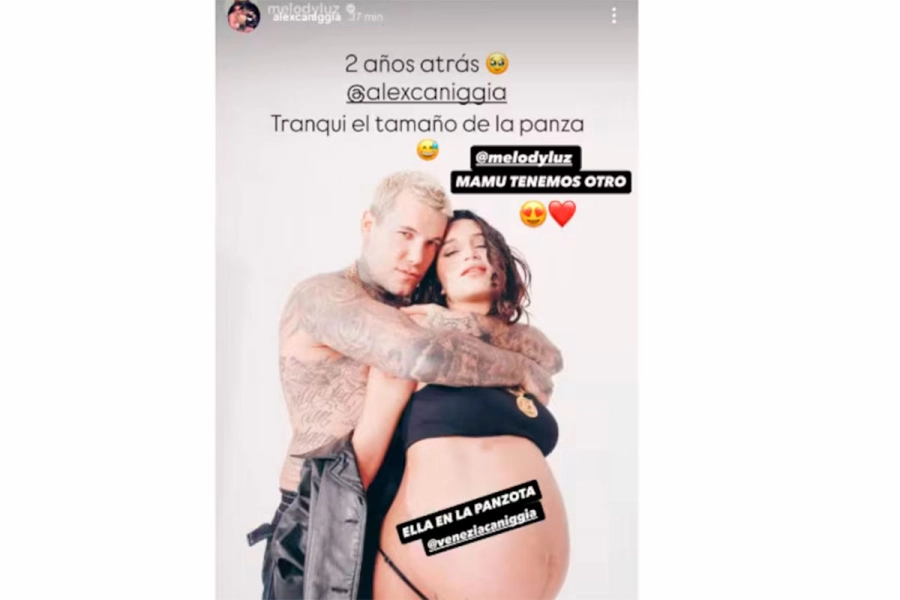 Alex Caniggia le propuso tener otro hijo a Melody Luz
