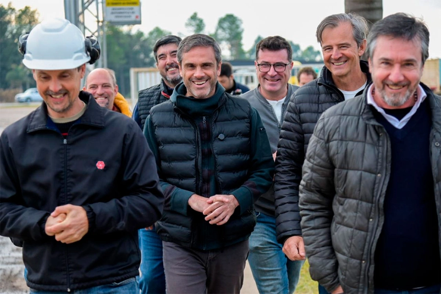 Michel y Bahl visitaron el parque industrial de Villaguay