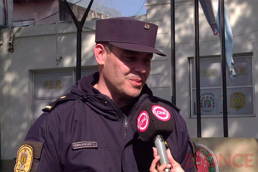 Luciano Fern&aacute;ndez, subjefe de la comisar&iacute;a octava de Paran&aacute; (foto Elonce)