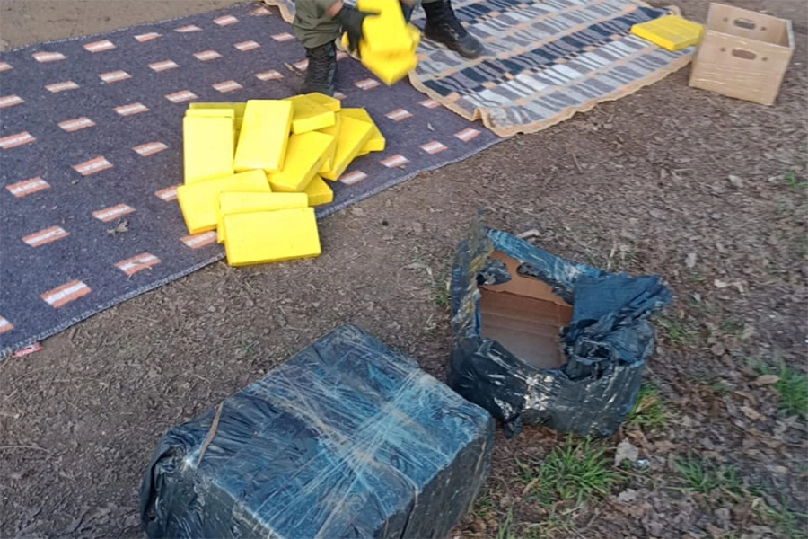 Coca&iacute;na incautada. Gendarmer&iacute;a Nacional