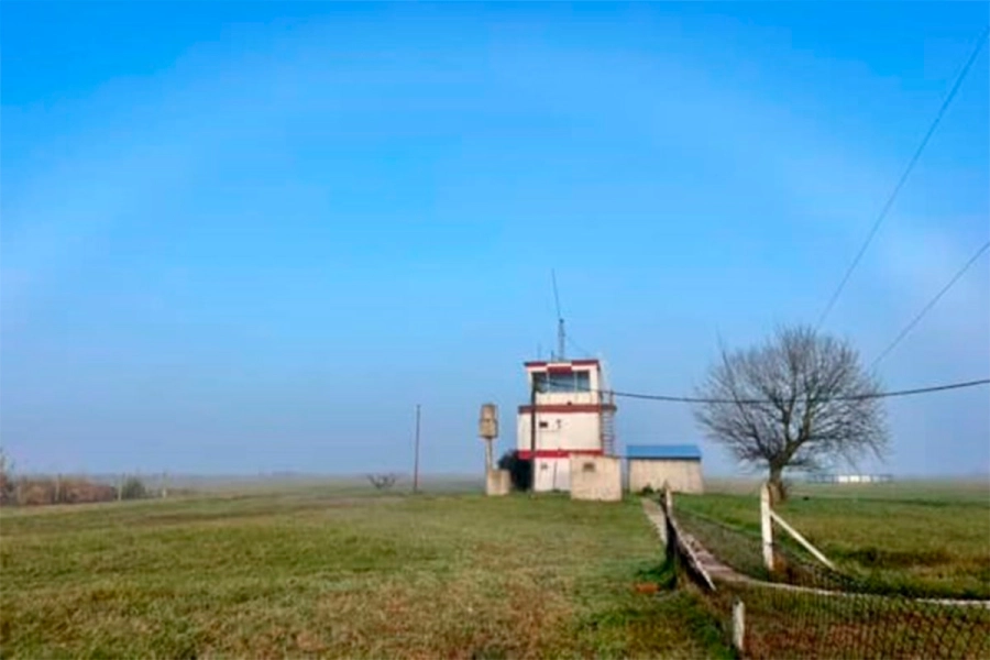 Arcoíris de niebla en Villa Gesell. SMN