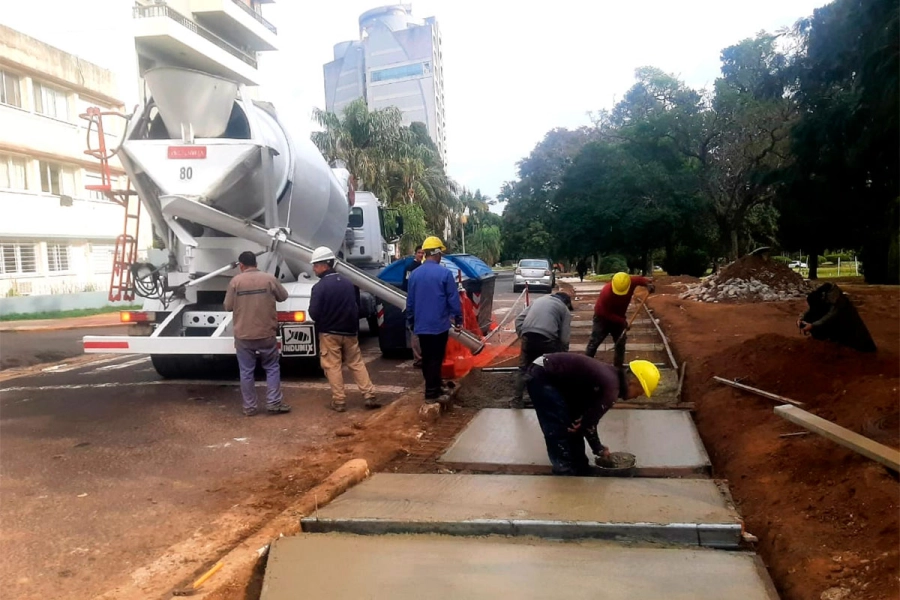 Avanzan las obras de puesta en valor el Rosedal en el Parque Urquiza