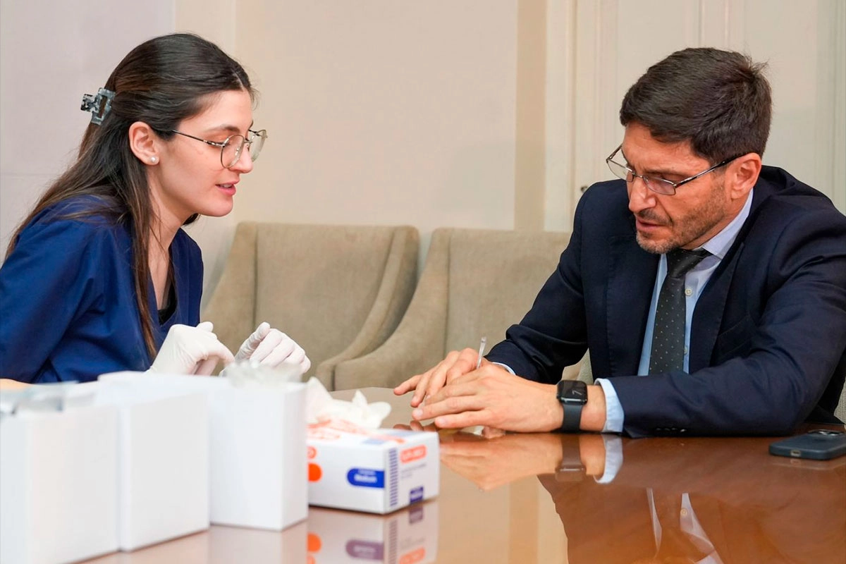 Pullaro se hizo el primer narcotest. Pullaro se hizo el primer narcotest.