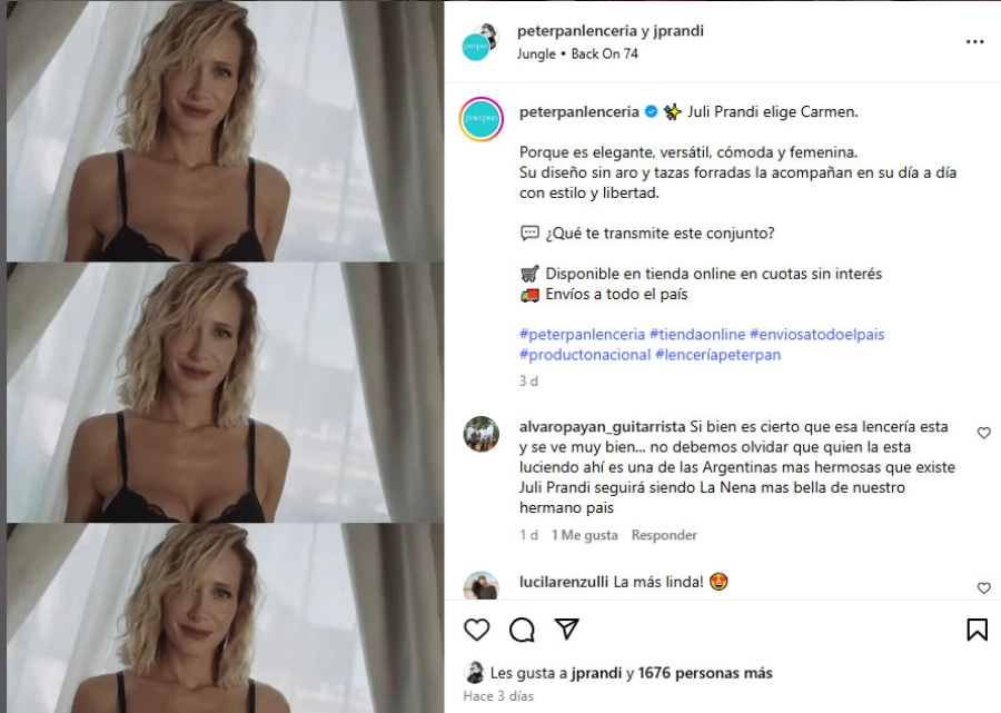 Julieta Prandi. Instagram