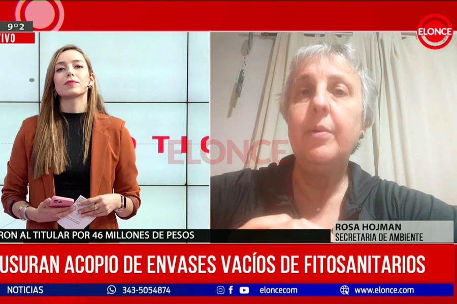 Rosa Hojman con Araceli Sosa, conductora de Noticias a la Noche. Foto: Elonce.