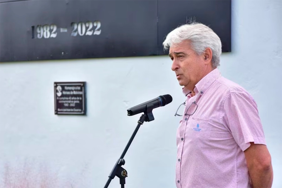 Oscar Francou, intendente de Caseros, departamento Uruguay