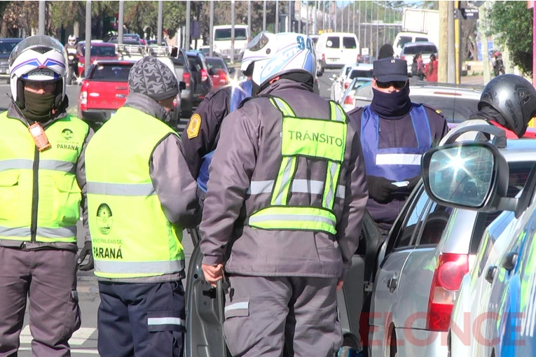 Refuerzan controles sorpresivos de tránsito en Paraná: las principales infracciones
