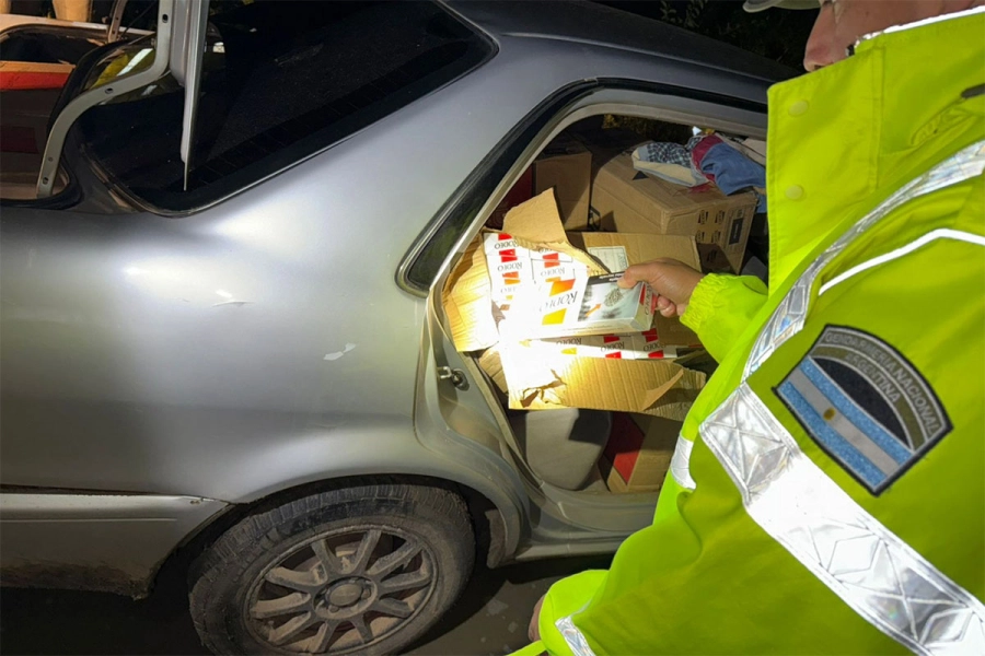 Cigarrillos de contrabando. Gendarmer&iacute;a Nacional