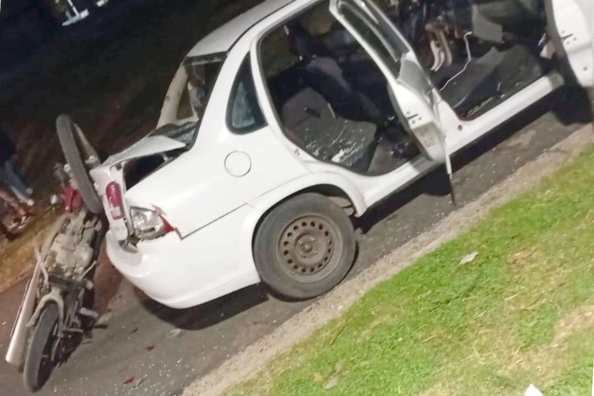 Accidente en ex hipódromo de Paraná.