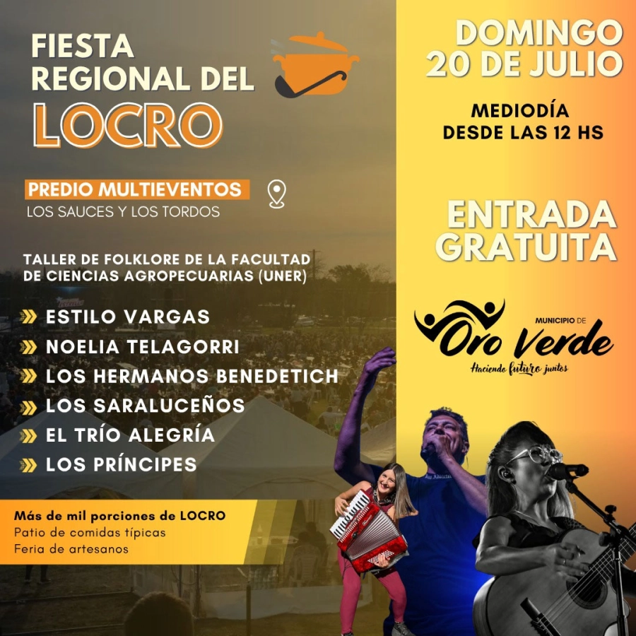Fiesta del Locro en Oro Verde. Municipio