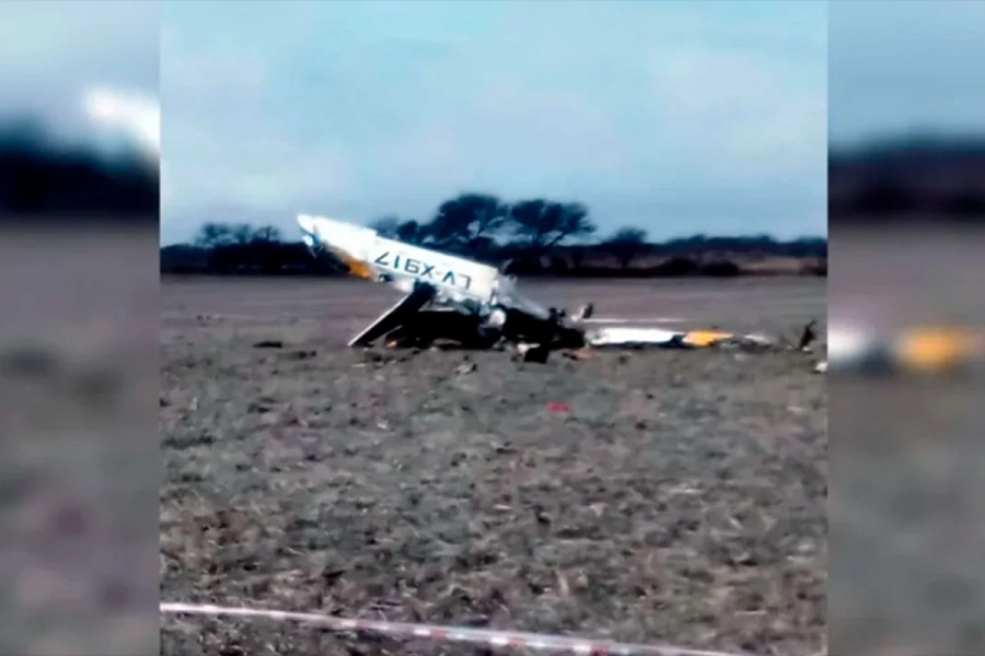 El avi&oacute;n siniestrado.