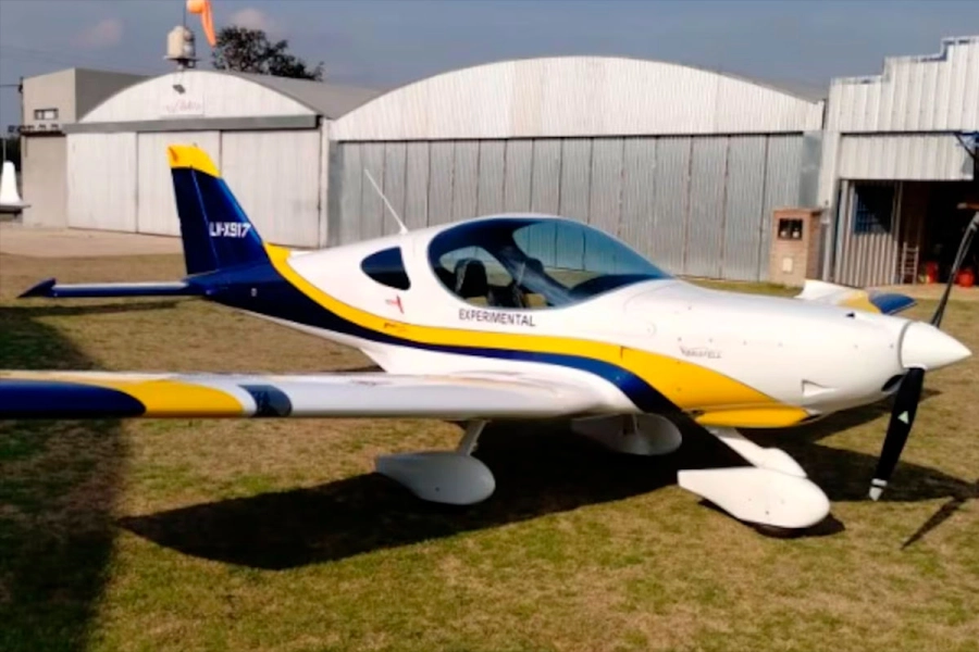 El avi&oacute;n que pilotaba Grazziano.