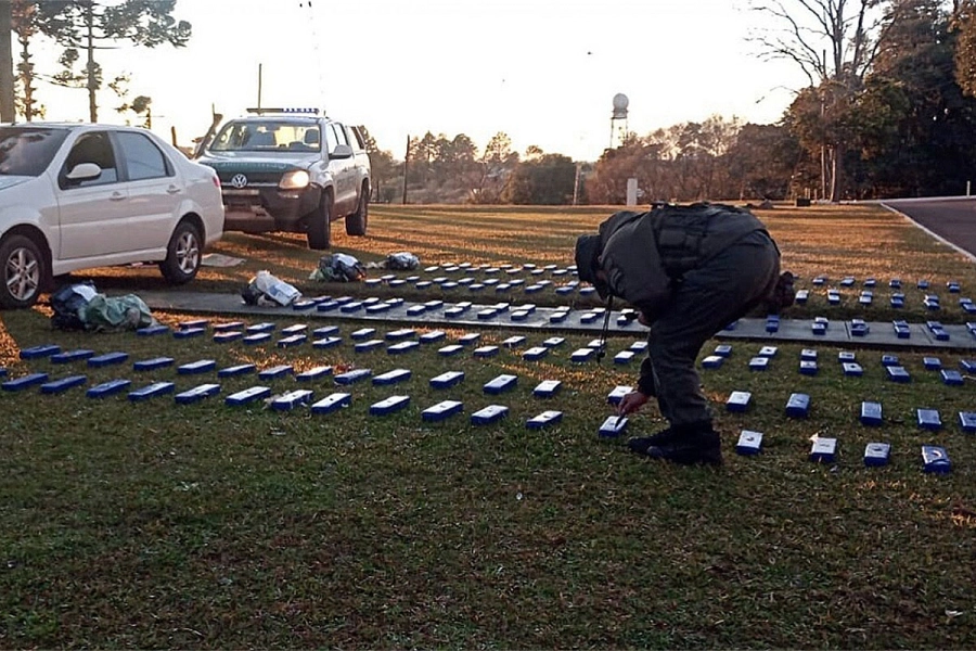 Marihuana incautada en Misiones. Elonce