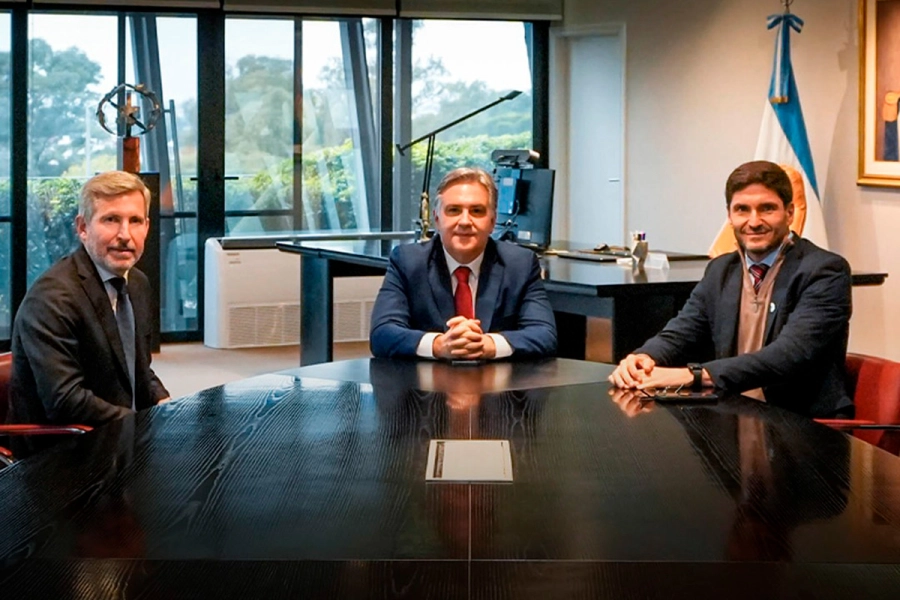 Rogelio Frigerio, Martín Llaryora y Maximiliano Pullaro