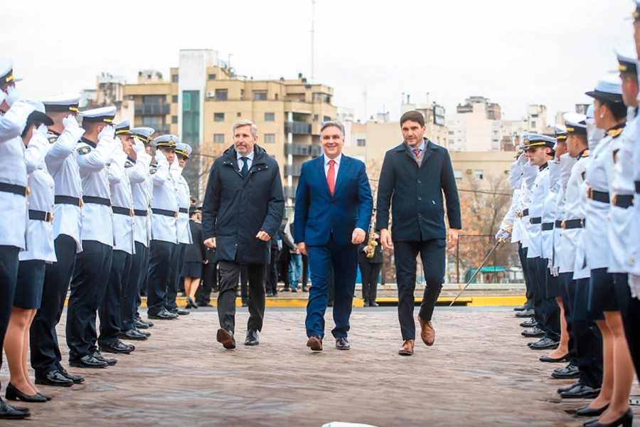 Rogelio Frigerio, Martín Llaryora y Maximiliano Pullaro