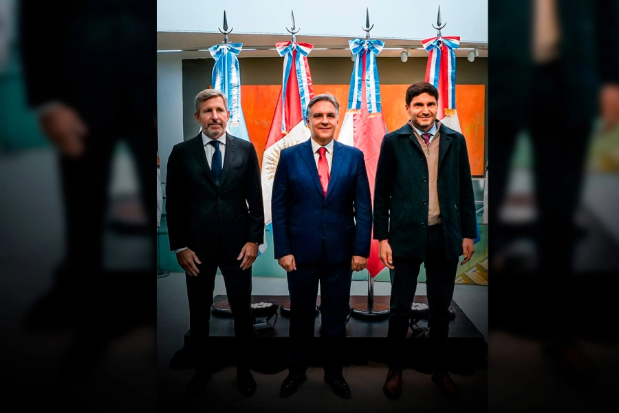 Rogelio Frigerio, Martín Llaryora y Maximiliano Pullaro
