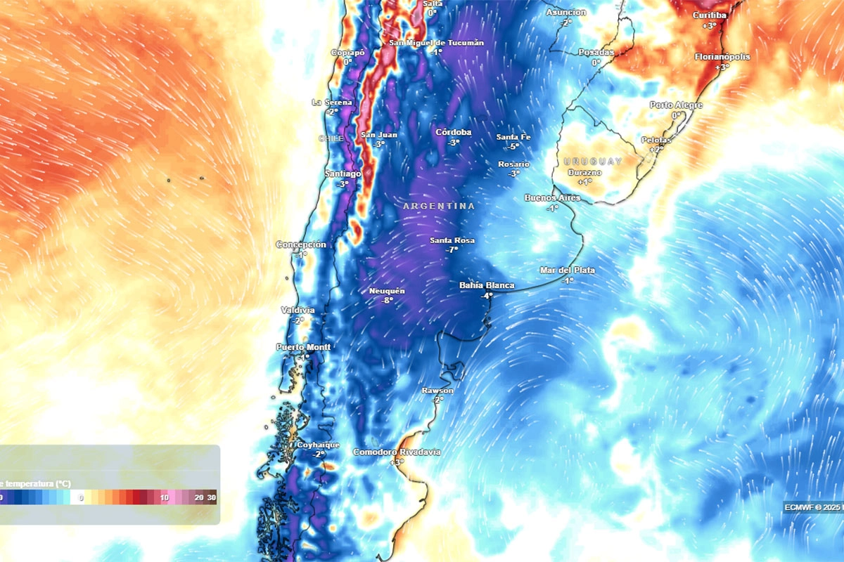 El frío más intenso llegará el fin de semana.