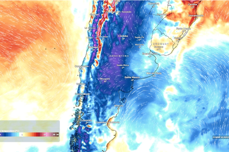 La humedad y el frío marcan la semana, a la espera del ingreso de aire polar