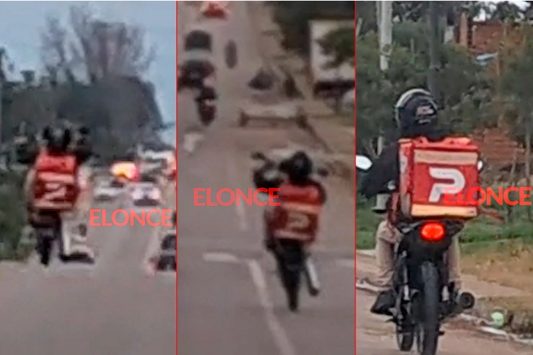 Motociclista hizo “wheelies” y otras maniobras temerarias en avenida de Oro Verde y Paraná