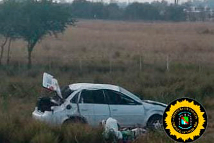 Vuelco en Ruta 14 cerca de Concepci&oacute;n del Uruguay