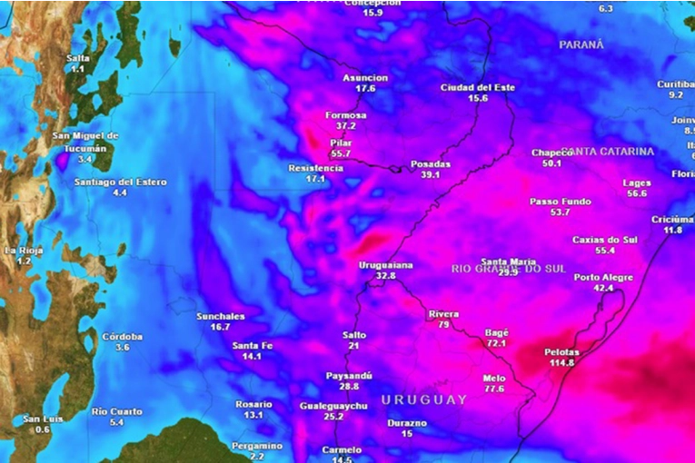 Cinco departamentos de Entre Ríos, bajo alerta amarilla por tormentas: hasta cuándo seguirá el mal tiempo