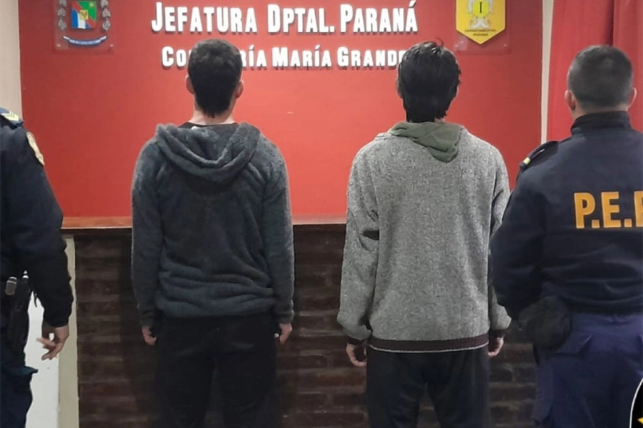 Los acusados del robo fueron demorados. PER