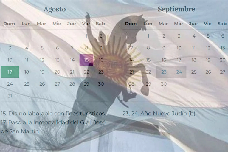 Feriado del 17 de agosto: habrá fin de semana largo, pero no para todos