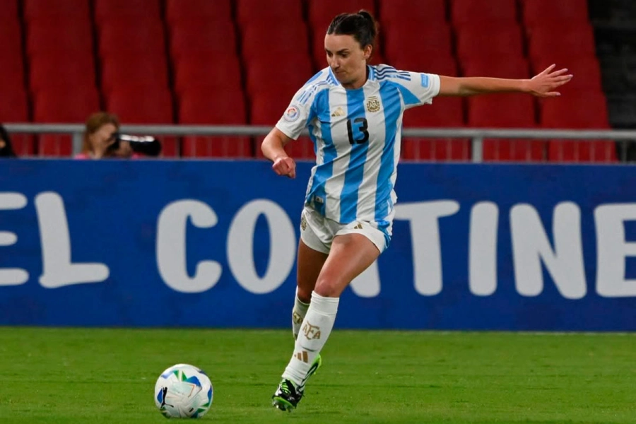Sophia Braun, futbolista nacionalizada argentina. Foto: Instagram oficial de la Selecci&oacute;n Argentina.