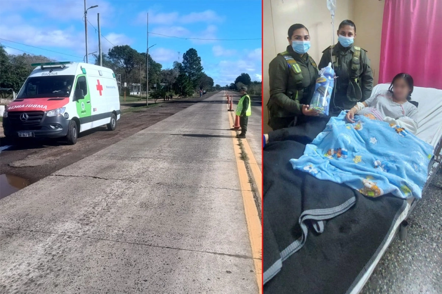 Gendarmes asistieron un parto. Gendarmería Nacional