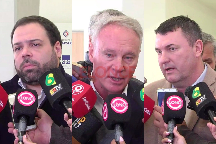 Manuel Troncoso, Dar&iacute;o Schneider, Juan Diego Elsesser (foto Elonce)