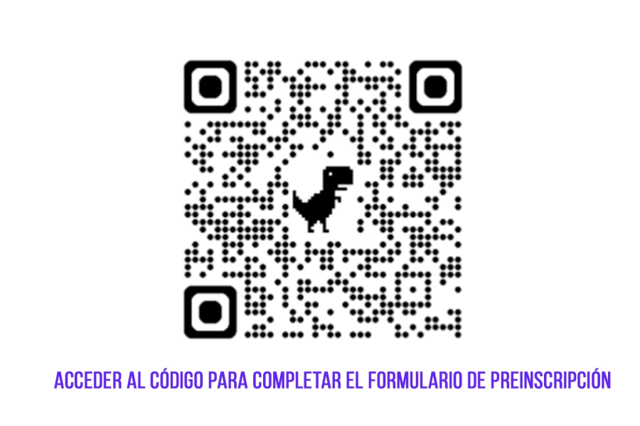 Mediante el QR se accede al formulario