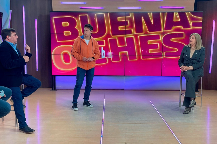Rosario Romero estuvo presente en el programa Buenas Noches. Foto: Elonce.