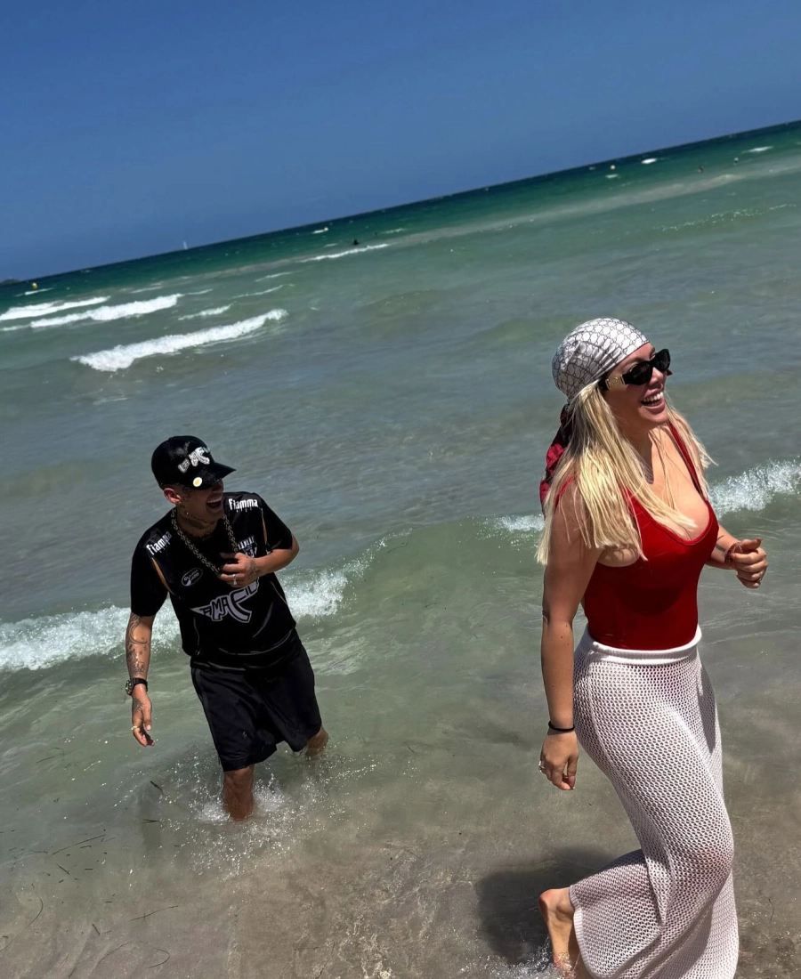 Wanda con L-Gante. Instagram