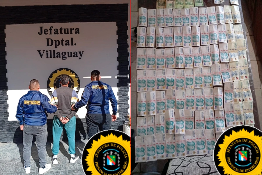 Nuevos allanamientos y un demorado en Villaguay (foto Polic&iacute;a de Entre R&iacute;os)