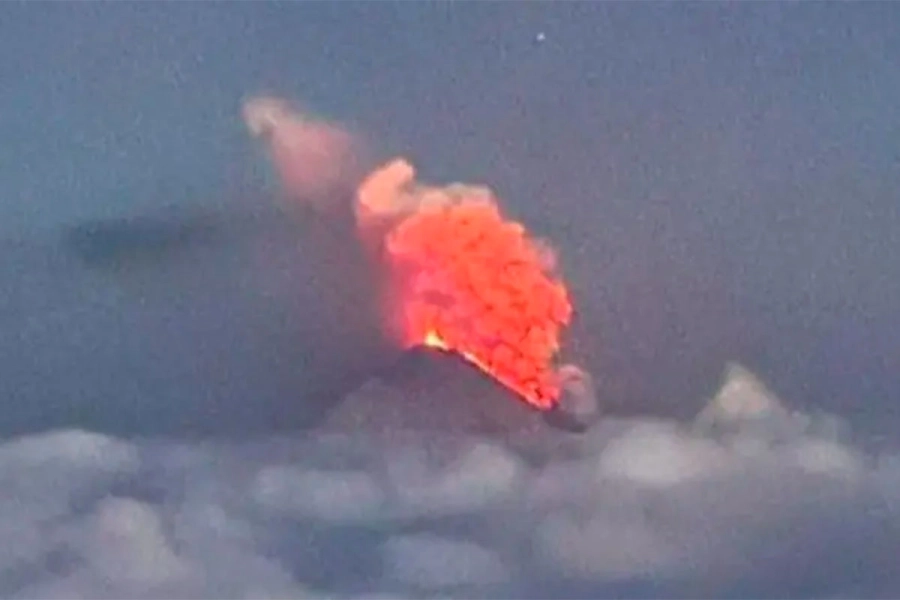 Entra en erupción un volcán en Rusia