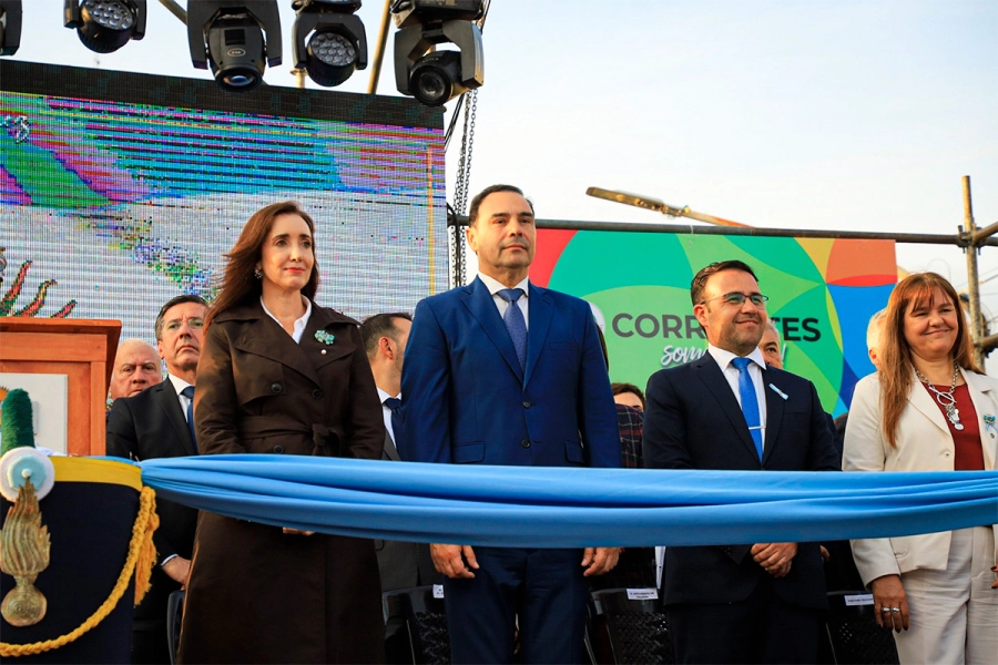 Victoria Villarruel, Gustavo Vald&eacute;s y Noel G&oacute;mez (foto Corrientes Hoy)