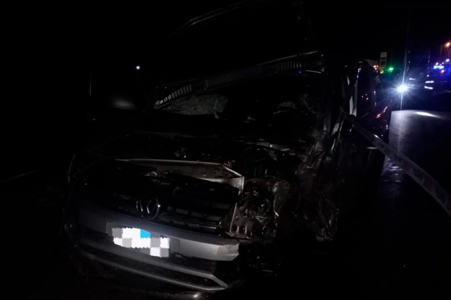 La Volkswagen Amarok involucrada en el accidente. Foto: P.E.R.