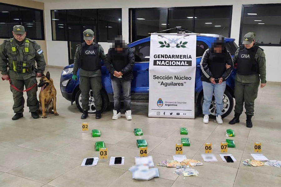 Dos mujeres trasladaban coca&iacute;na en un veh&iacute;culo. Gendarmer&iacute;a Nacional