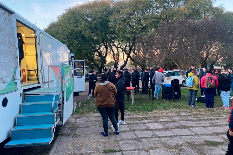 Colecta de sangre en Villaguay.