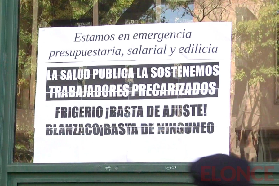 Protesta frente al Ministerio de Salud. Elonce