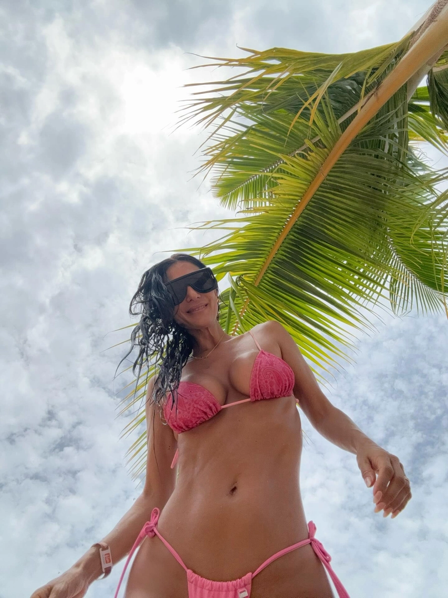 Silvina Escudero "colgada de la palmera". Instagram