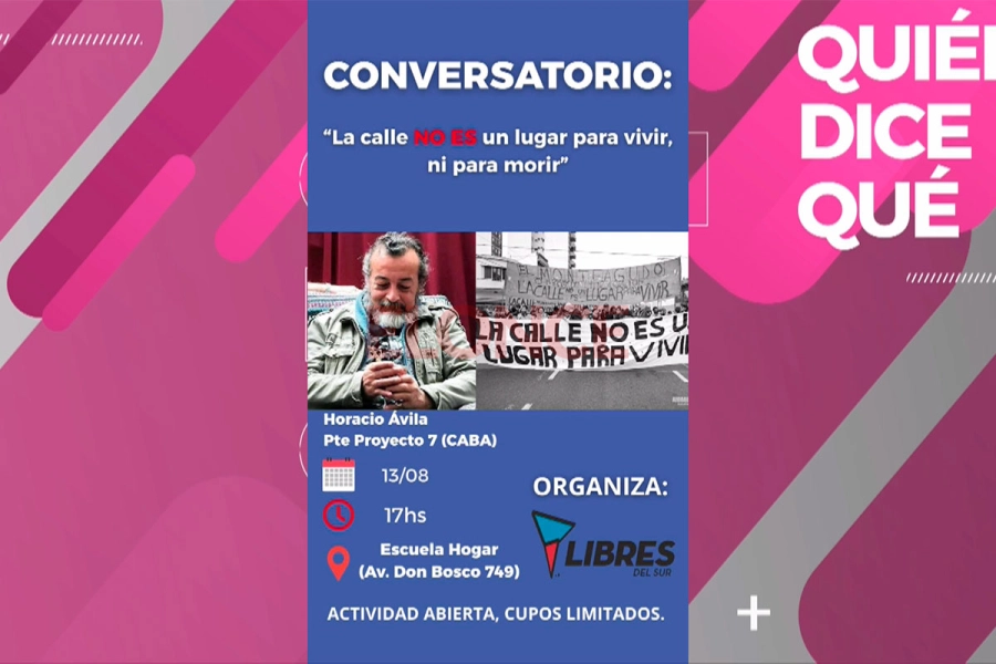 La invitaci&oacute;n al conversatorio. Foto: Elonce.