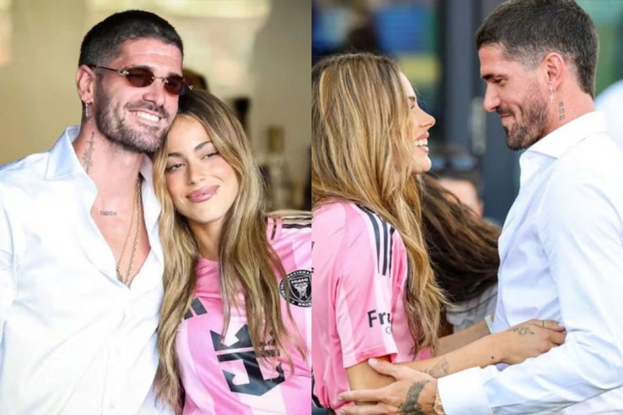 Tini con De Paul. Redes