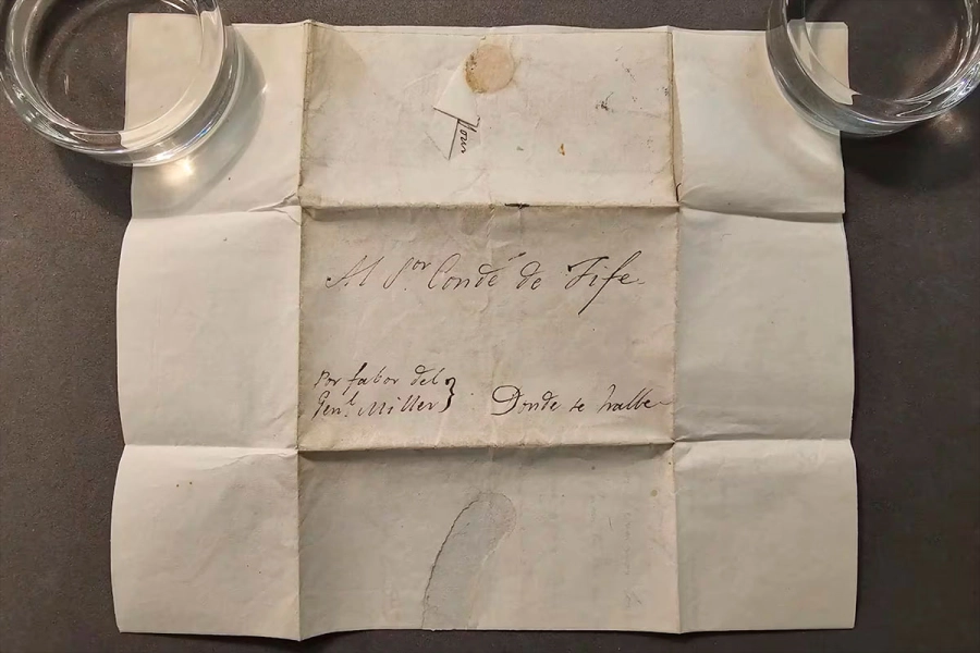 La carta de San Mart&iacute;n fue descubierta por un grupo de investigadores de Argentina y Escocia. (Foto: TN)